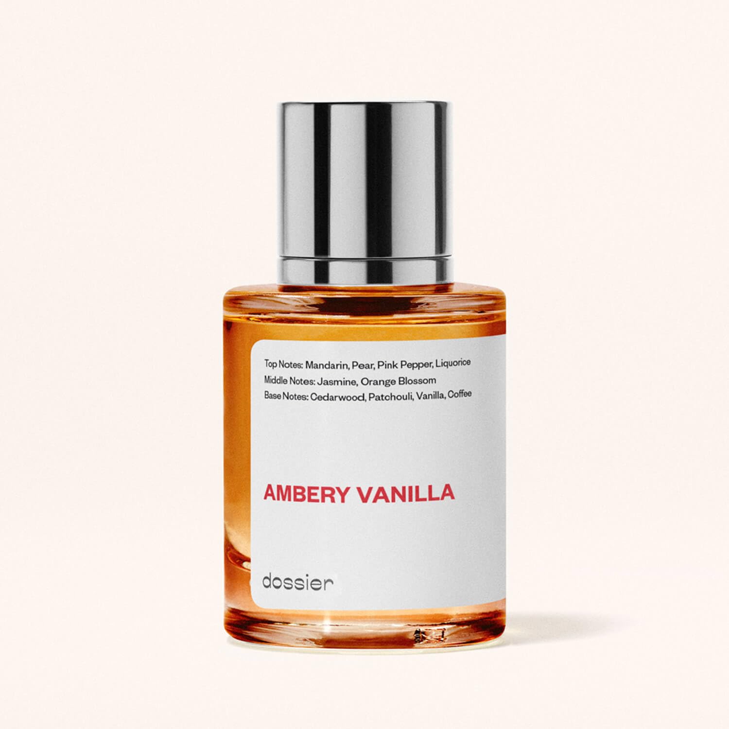 Dossier - Ambery Vanilla 1.7Oz (50ml) - Eau de Parfum - Inspired by Y S.L's B.lack O.pium - Long-lasting Fragrance - Feminine