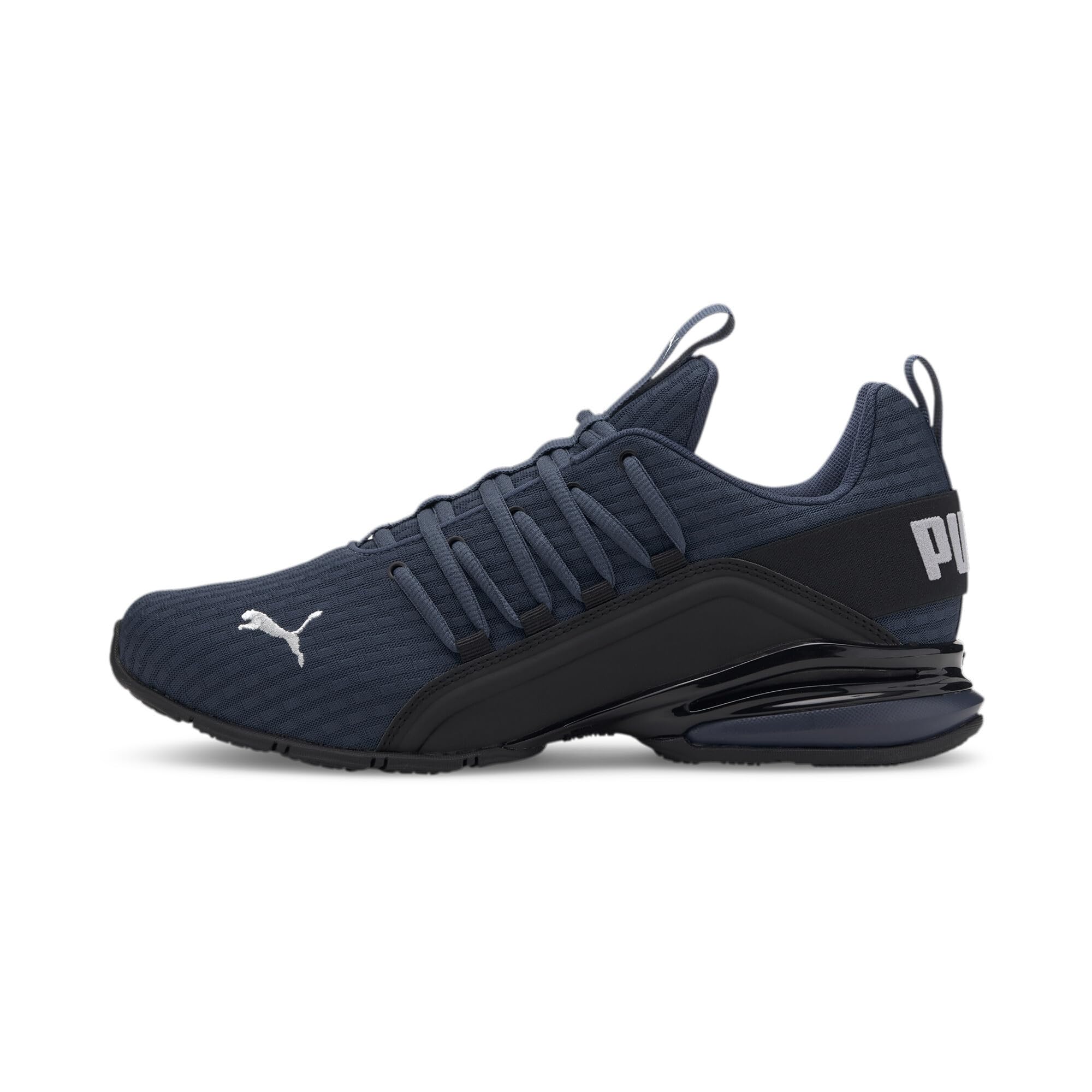 PUMA Men’s Axelion Block Road Running Shoes Blue Size UK 9